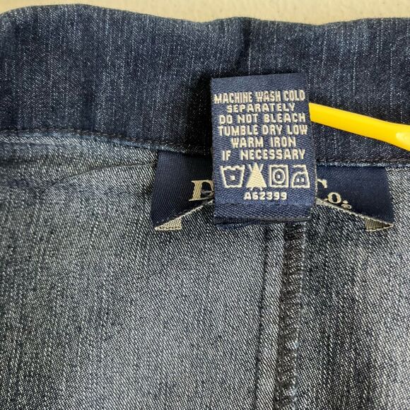 Denim and Co Denim Jean Jacket Blazer Style Dark Wash Three Button Women 2X - Picture 8 of 12